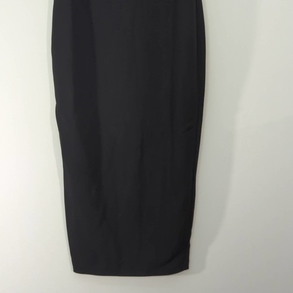 Nookie Manhattan Black Cutout Front Collar‎ Bodycon Midi  Dress | NWT | XS - Picture 4 of 12